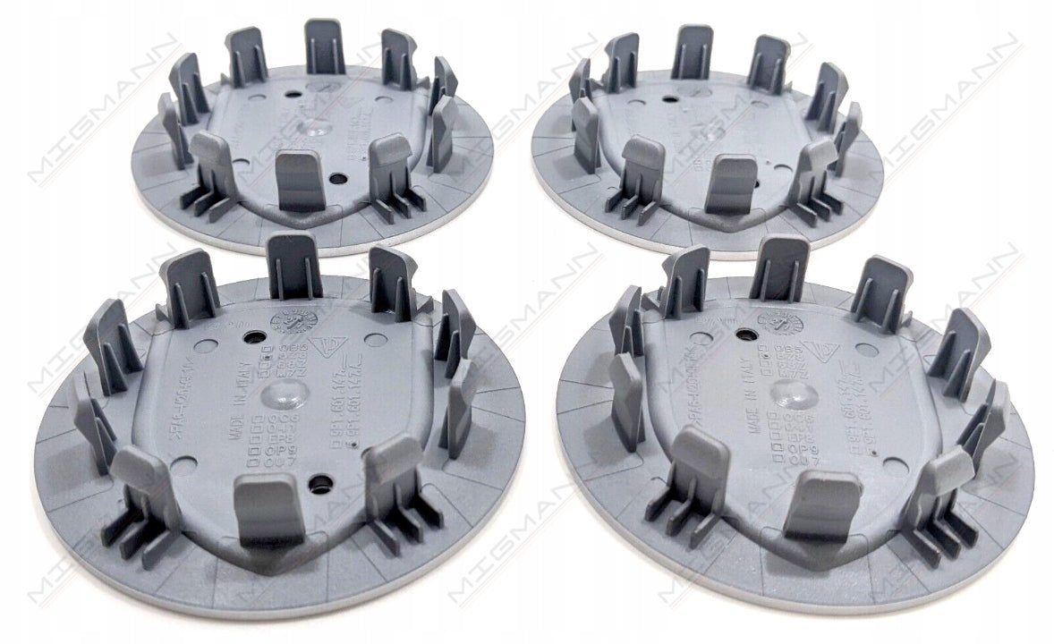 Porsche Wheel Center Caps – Silver, 65 mm & 76 mm