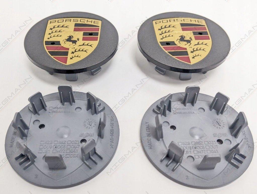 Porsche 76mm center cap in gray – part 7P5601149