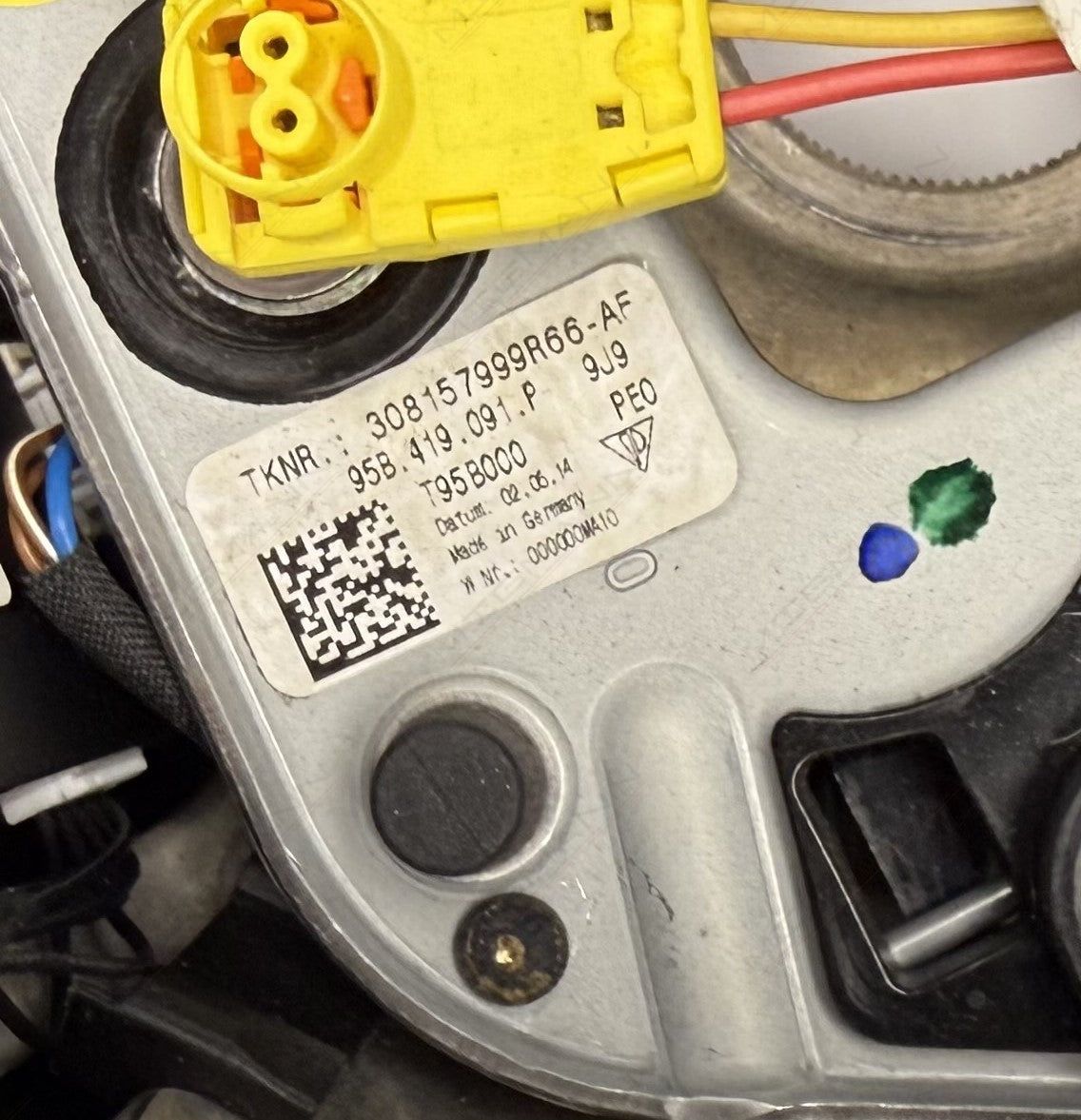 Porsche Luxor Beige Steering Wheel