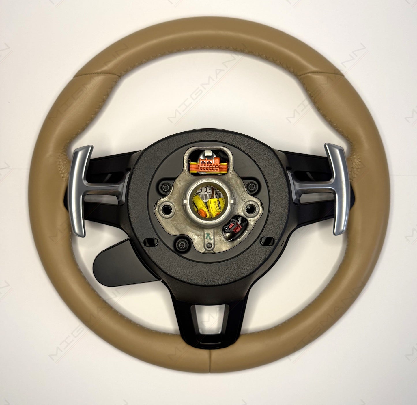 Porsche Luxor Beige Steering Wheel