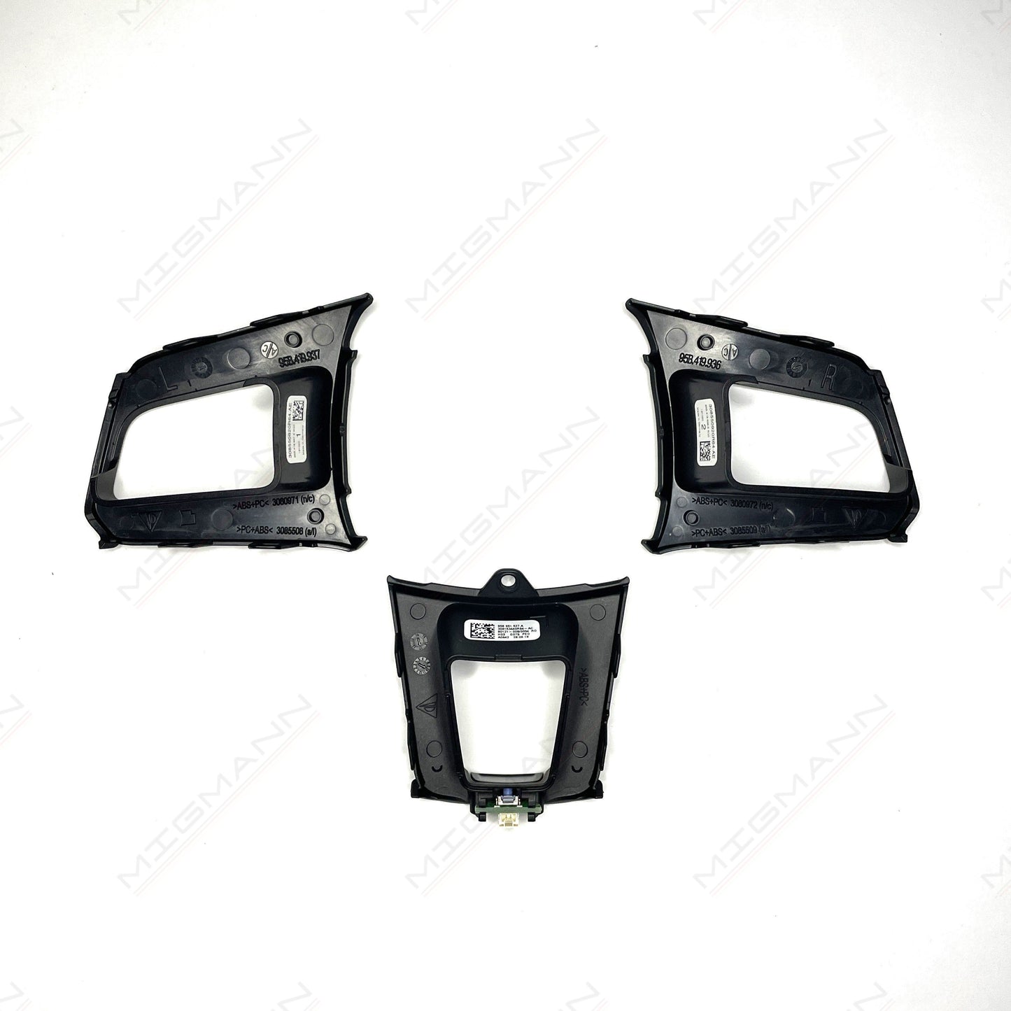 Porsche Steering Wheel Back Spokes Trim Set (Heated)
