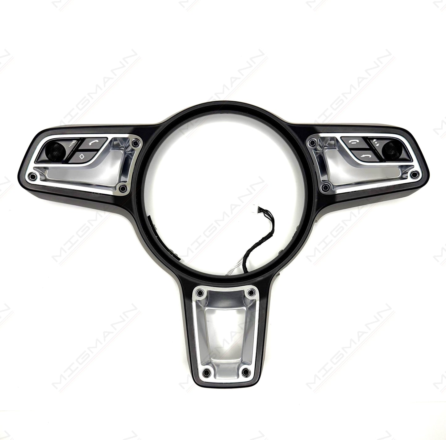 Porsche GT Style Steering Wheel Black Trim + Buttons