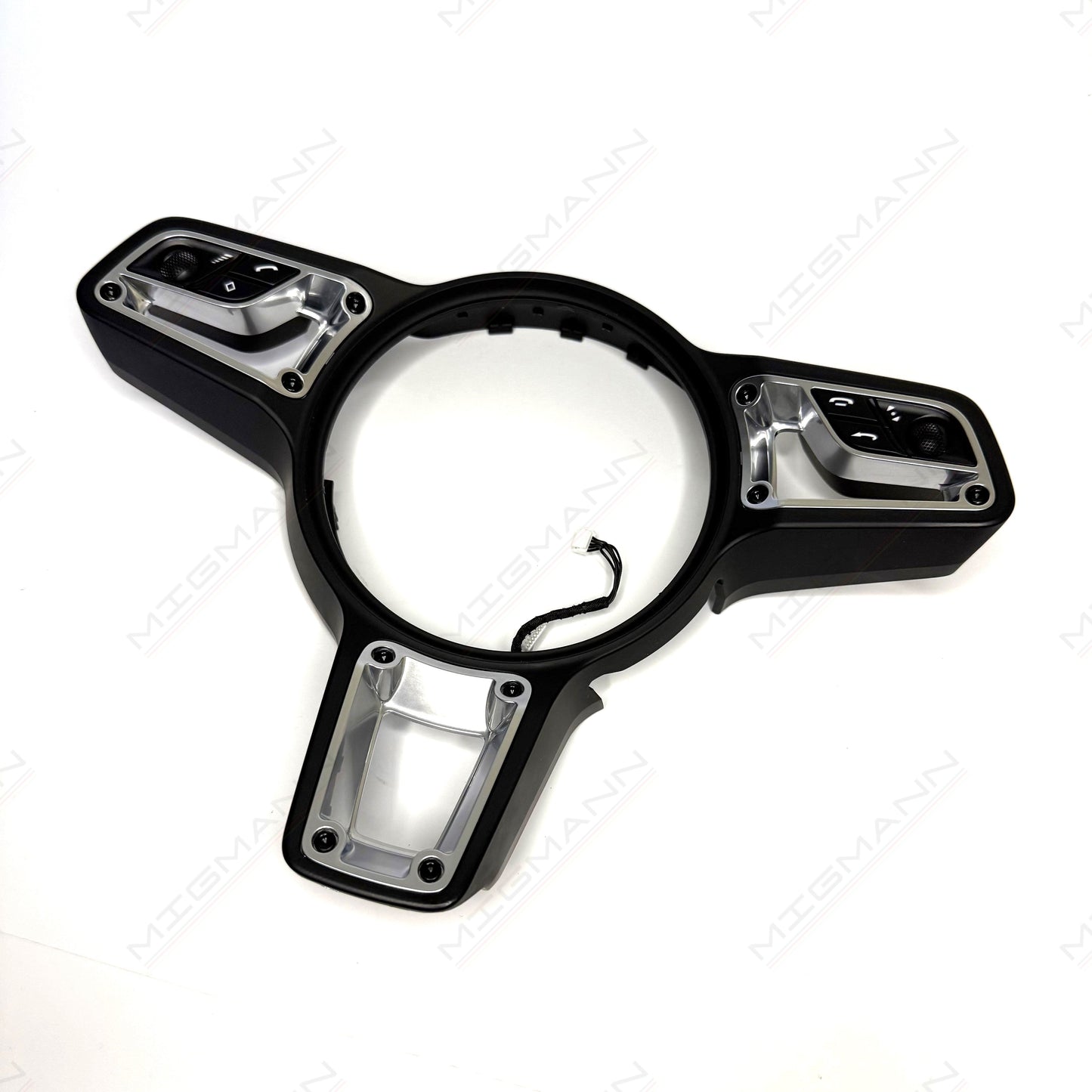 Porsche GT Style Steering Wheel Black Trim + Buttons