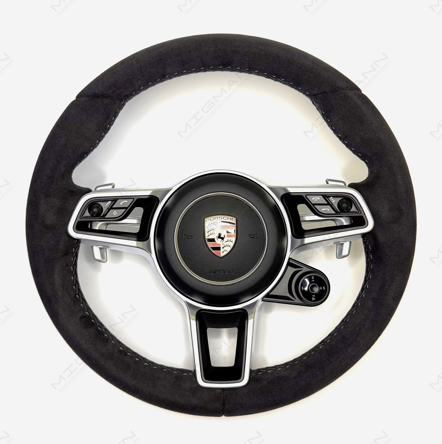 Porsche Alcantara Steering Wheel + Chrono Sport Controller