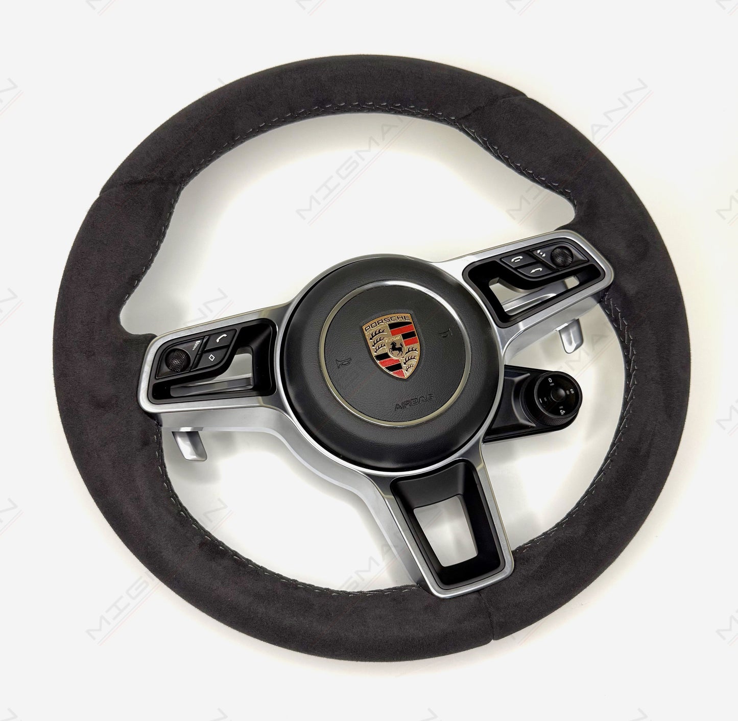 Porsche Alcantara Steering Wheel + Chrono Sport Controller