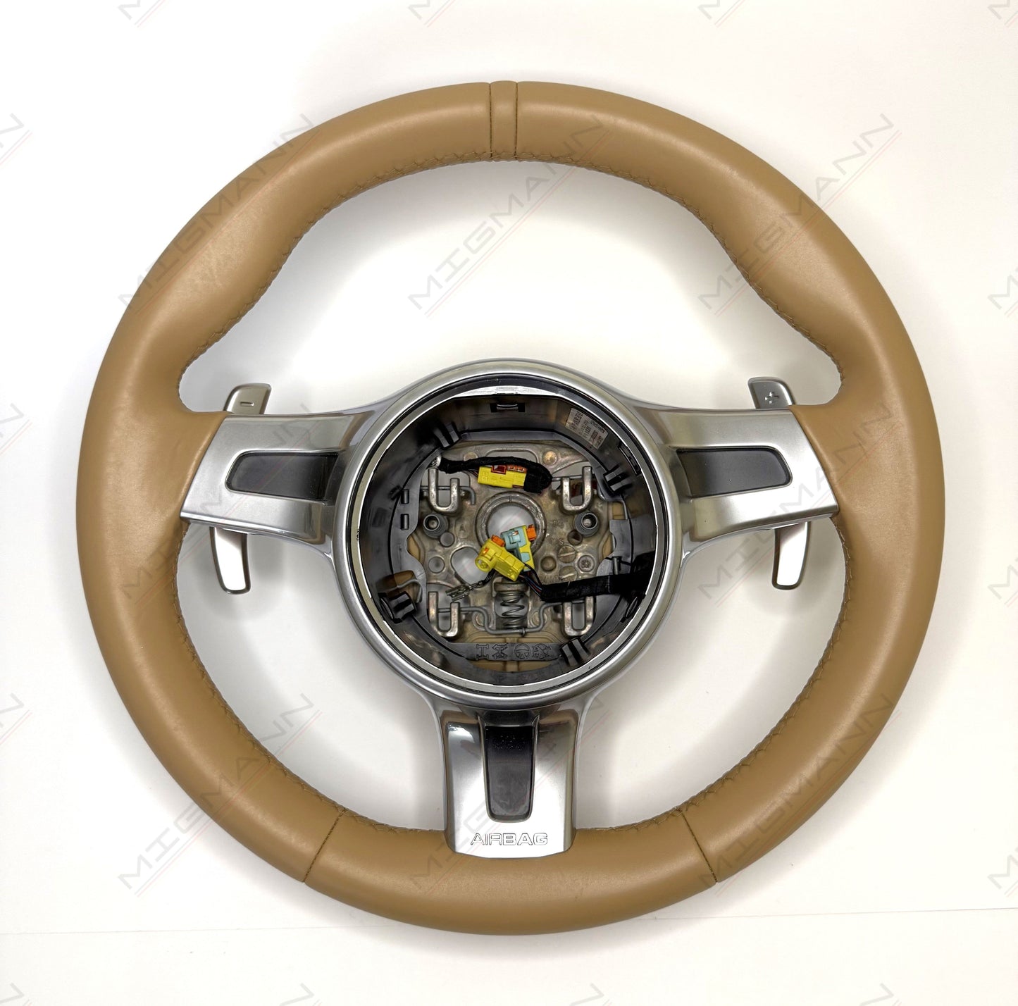 Porsche Sport Design Luxor Beige Steering Wheel