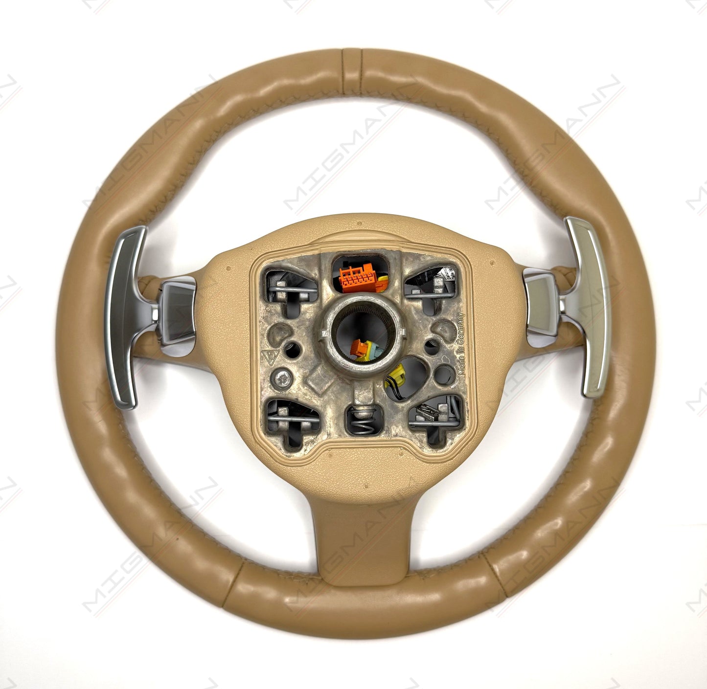 Porsche Sport Design Luxor Beige Steering Wheel