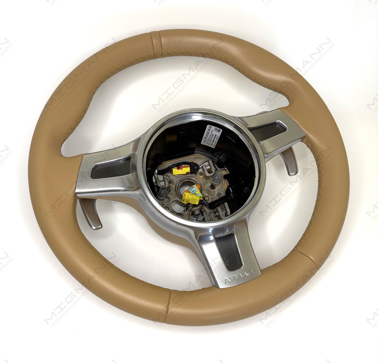 Porsche Sport Design Luxor Beige Steering Wheel