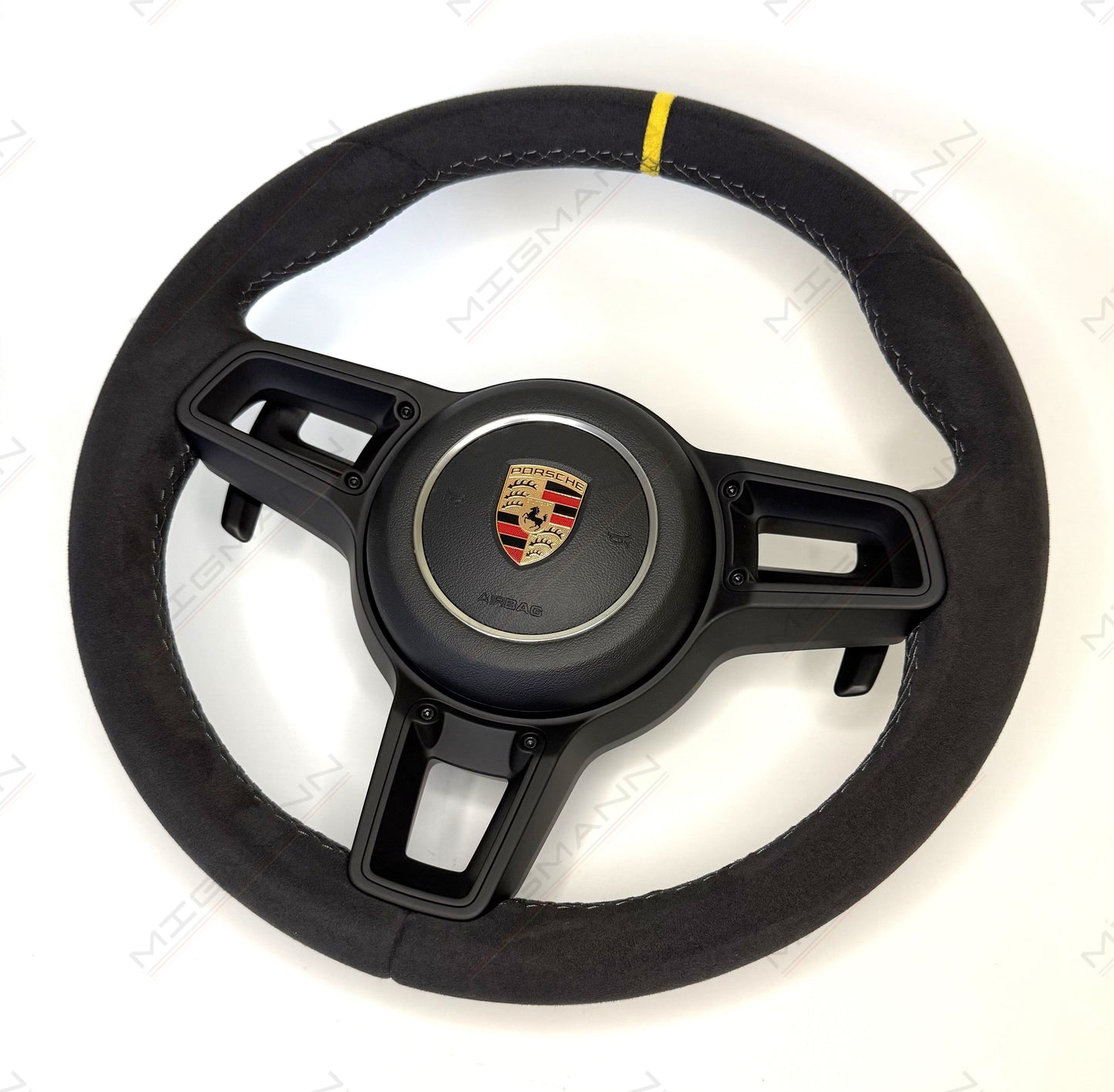 Porsche 991.2 GT3 Alcantara Steering Wheel – with Airbag & Paddle Shifters