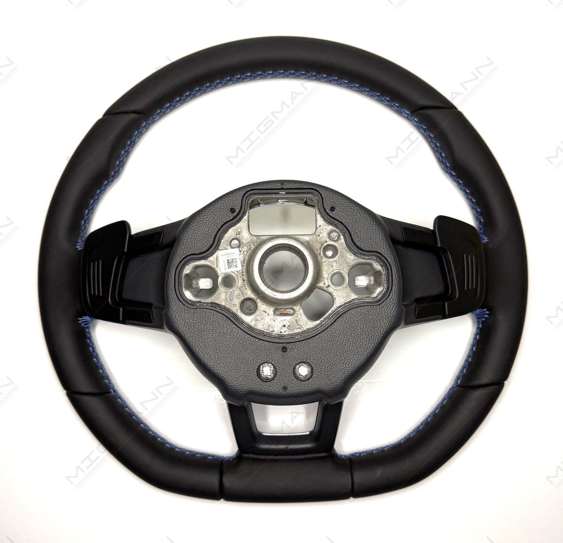 Back side of Volkswagen GTE steering wheel without airbag mount