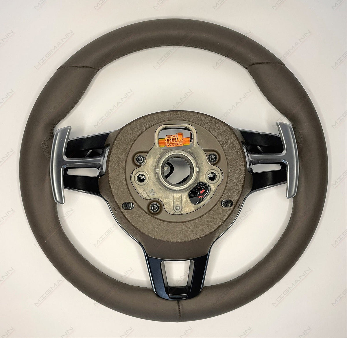 Porsche Saddle Brown Steering Wheel