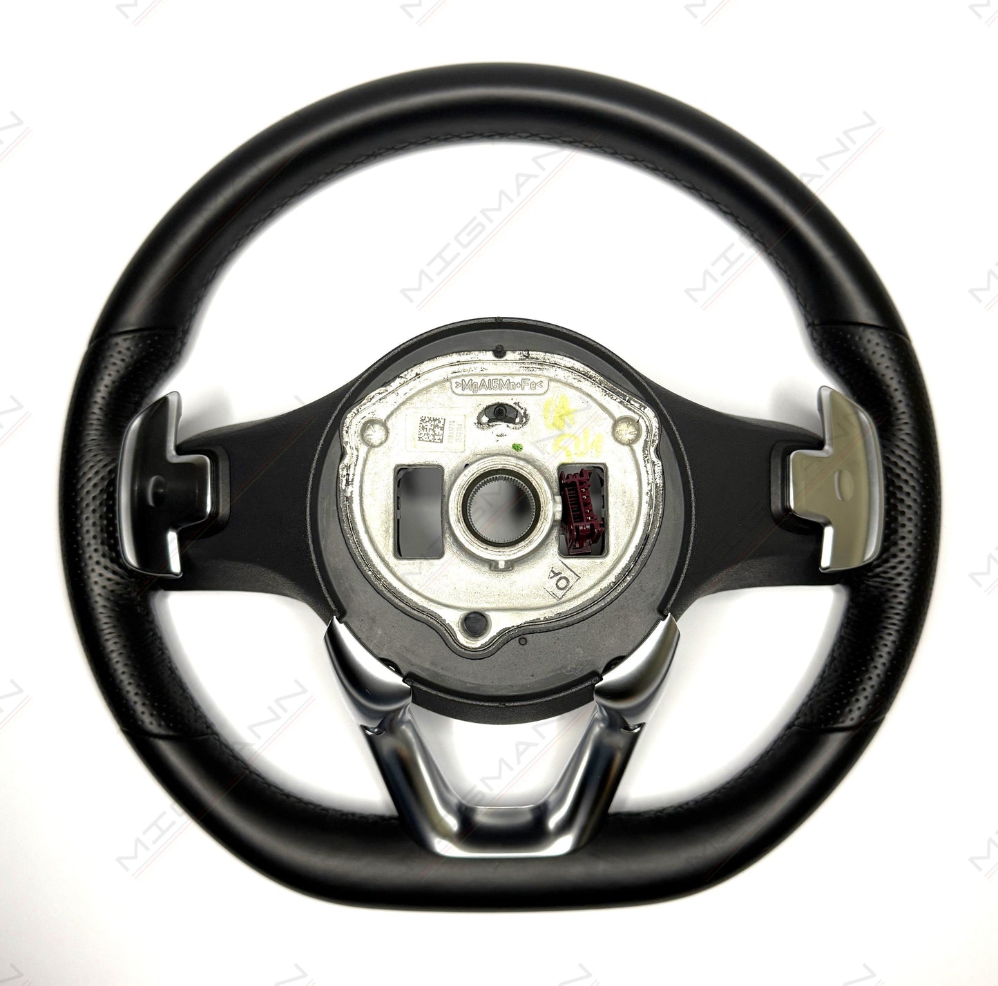 Rear mounting view of Mercedes steering wheel A0004608402 no airbag included