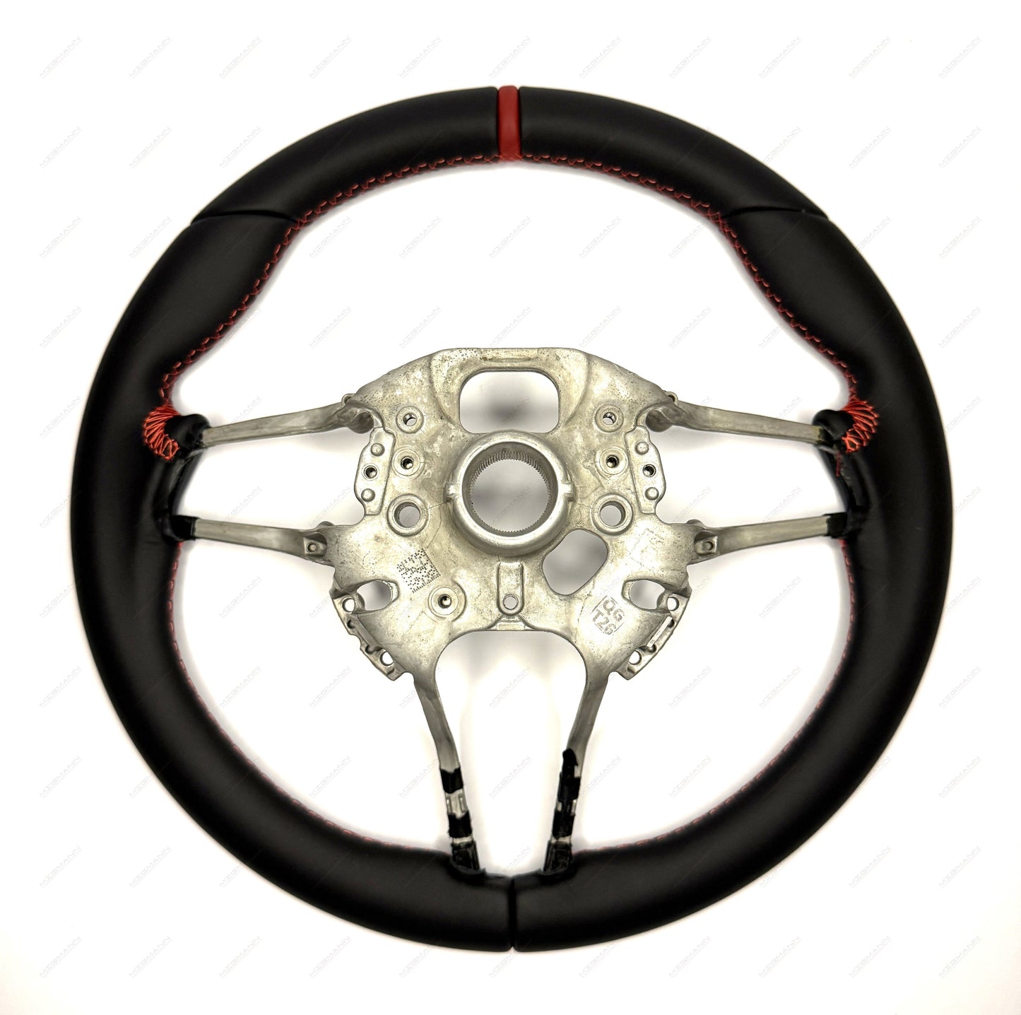 Porsche Steering Wheel Red Stitching & Center Marker