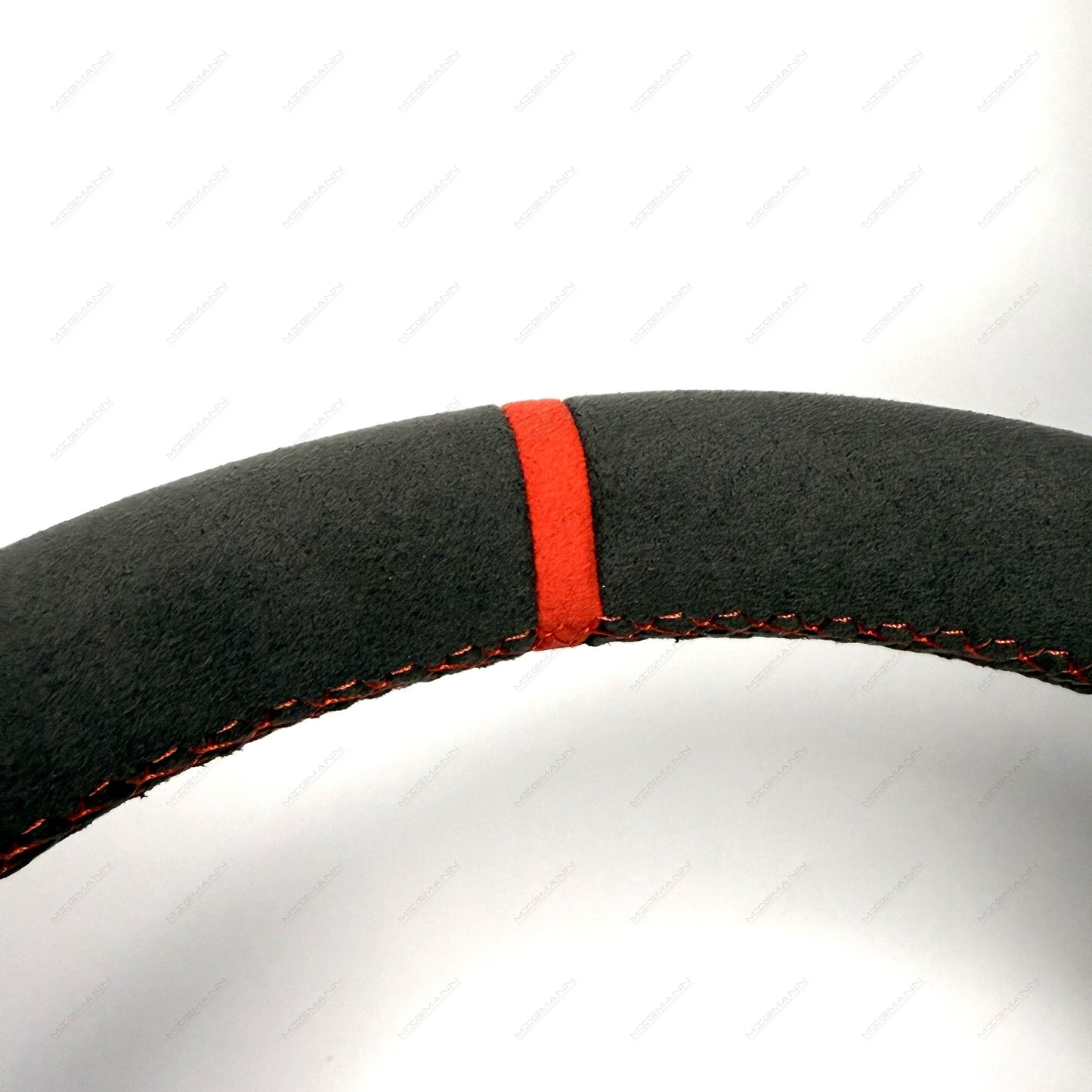 Refurbished Porsche Alcantara steering wheel red center marker