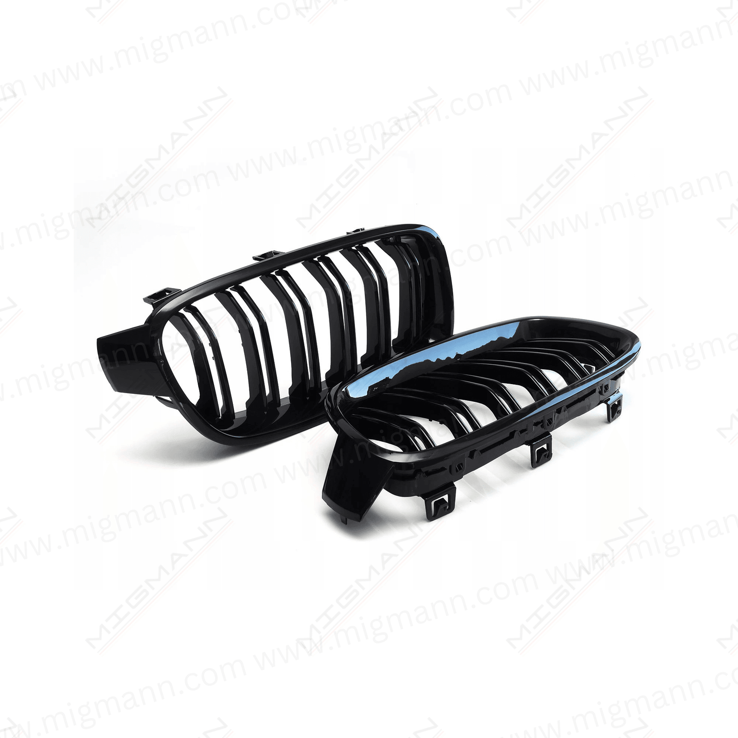 BMW 3-Series Black Gloss Double Grill