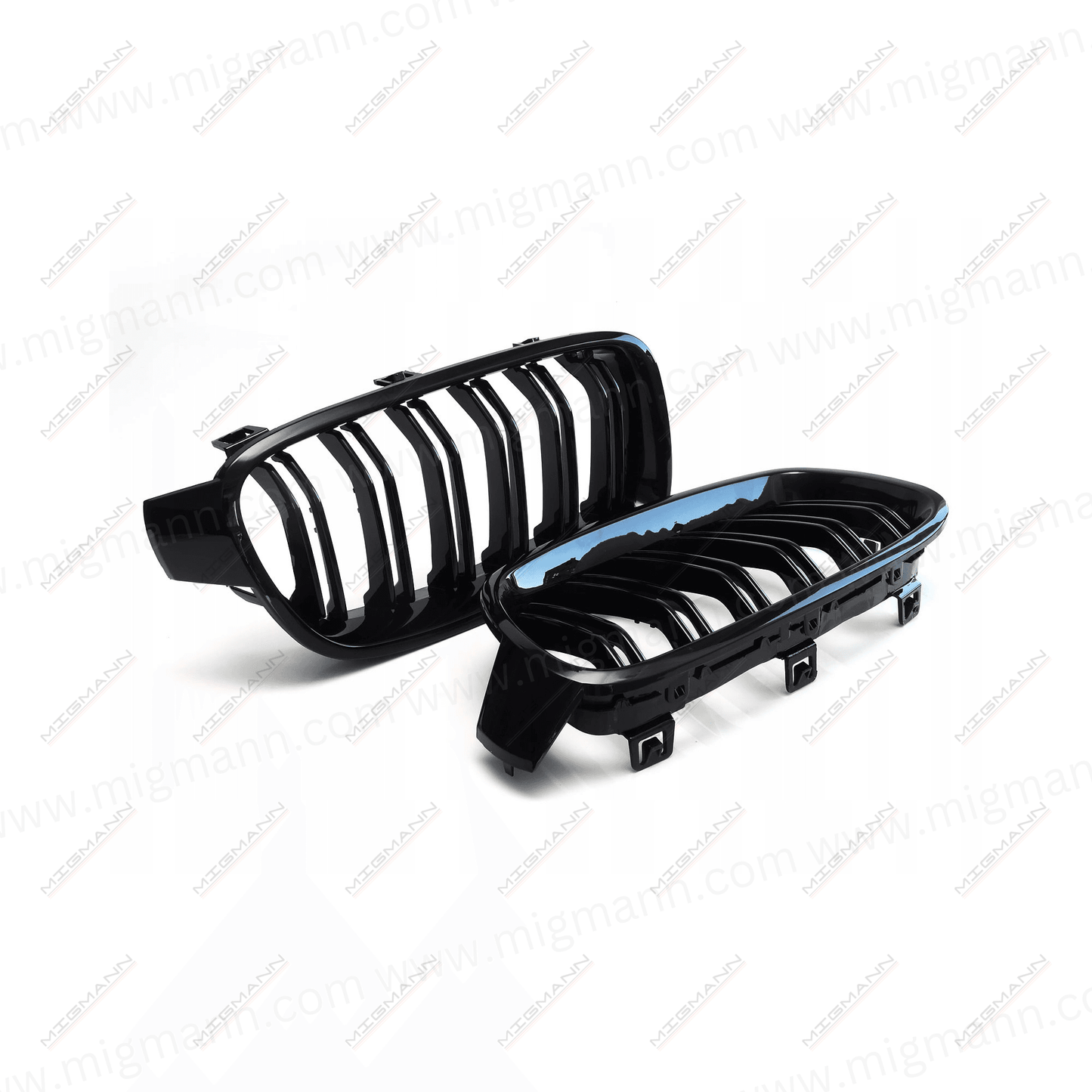 BMW 3-Series Black Gloss Double Grill