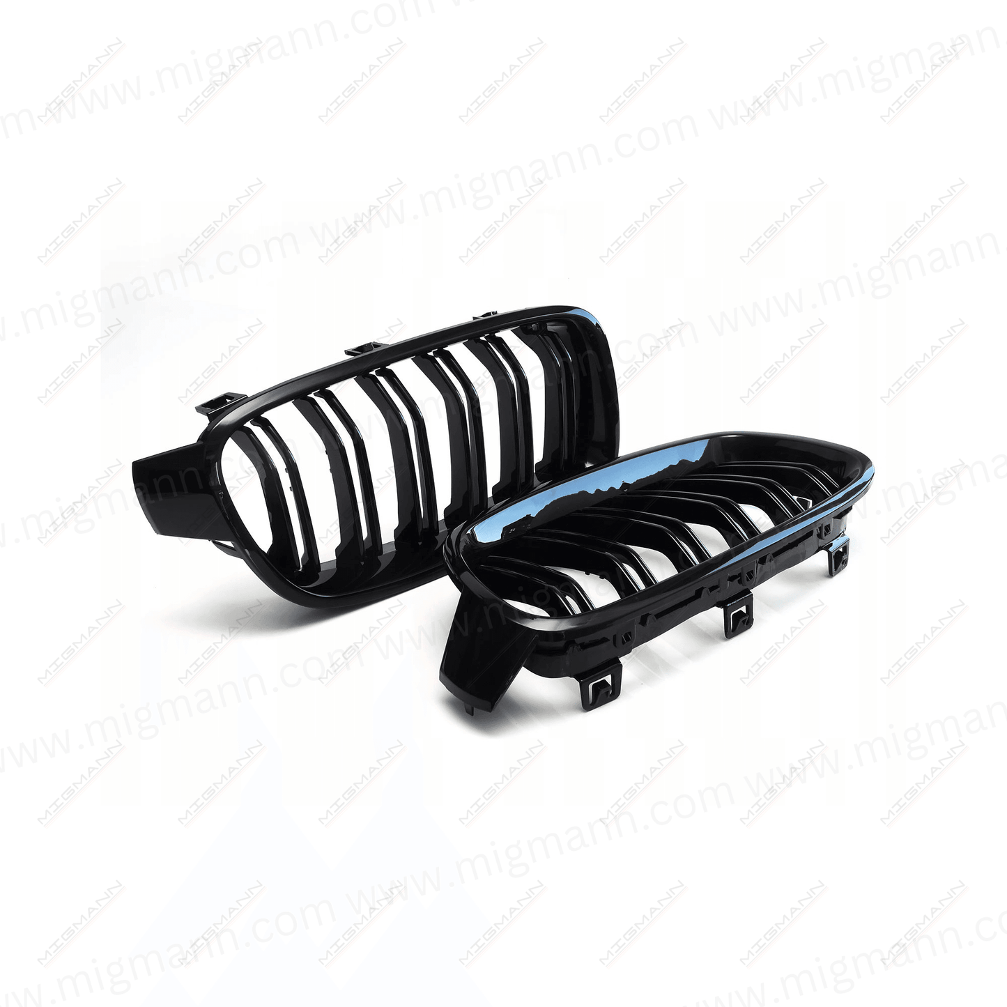 BMW 3-Series Black Gloss Double Grill