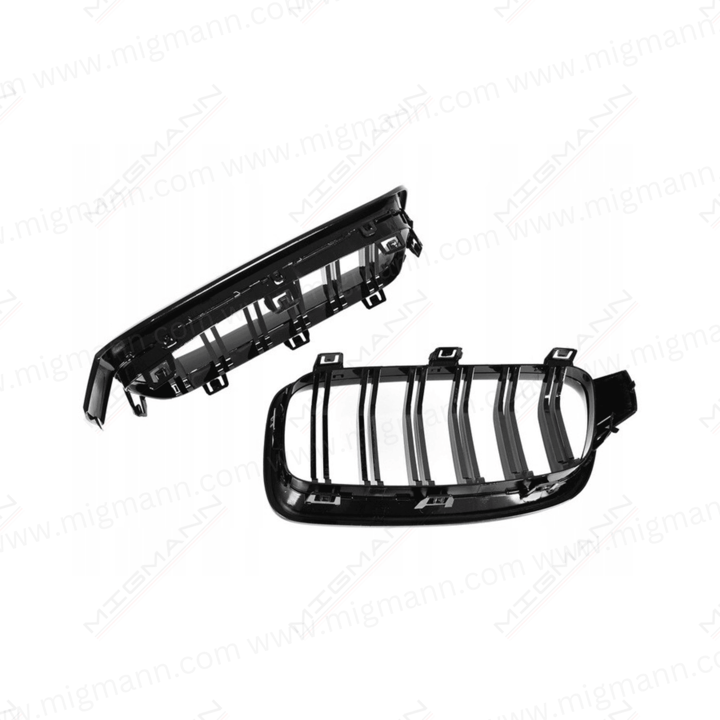 BMW 3-Series Black Gloss Double Grill