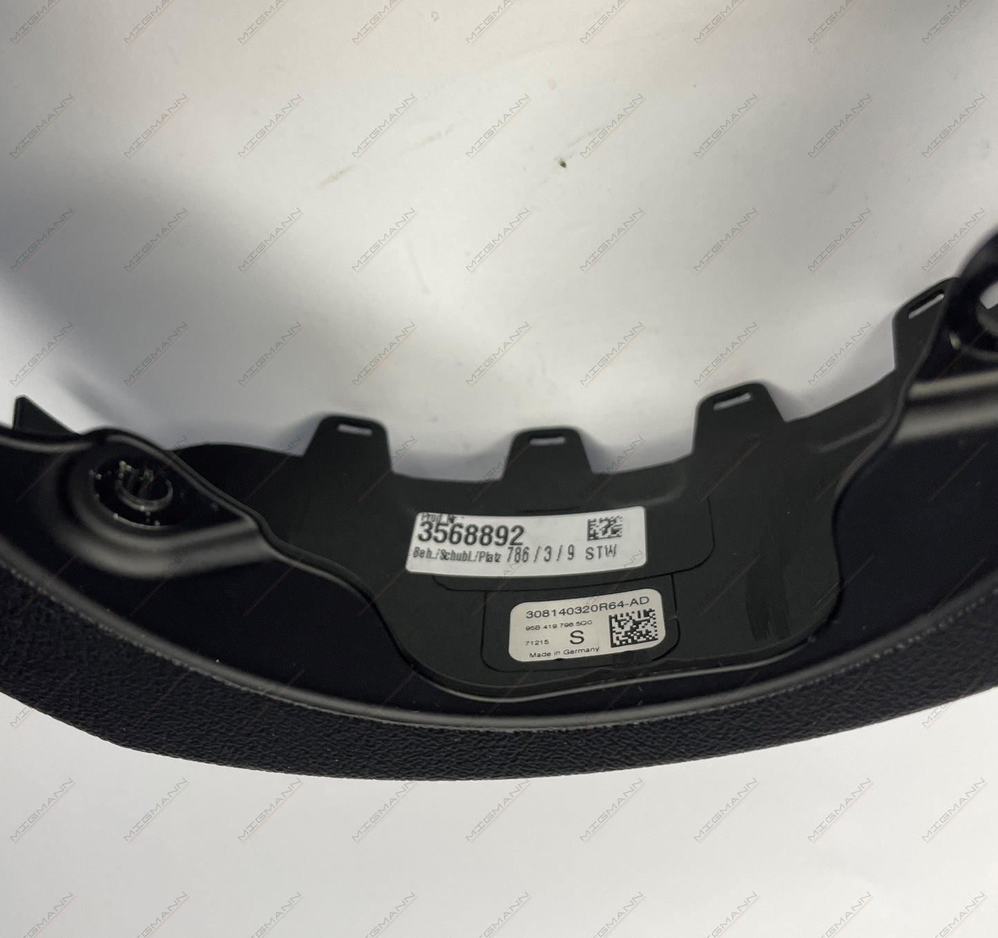 Porsche Steering Wheel Back Trim