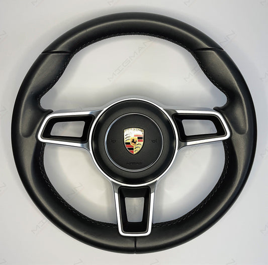 OEM Porsche 991.2 manual steering wheel with airbag