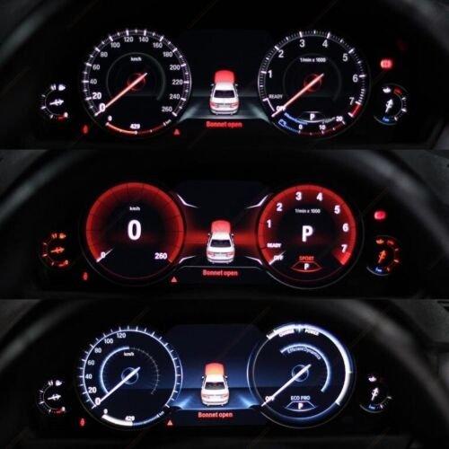 Cluster installed in BMW F30 dashboard