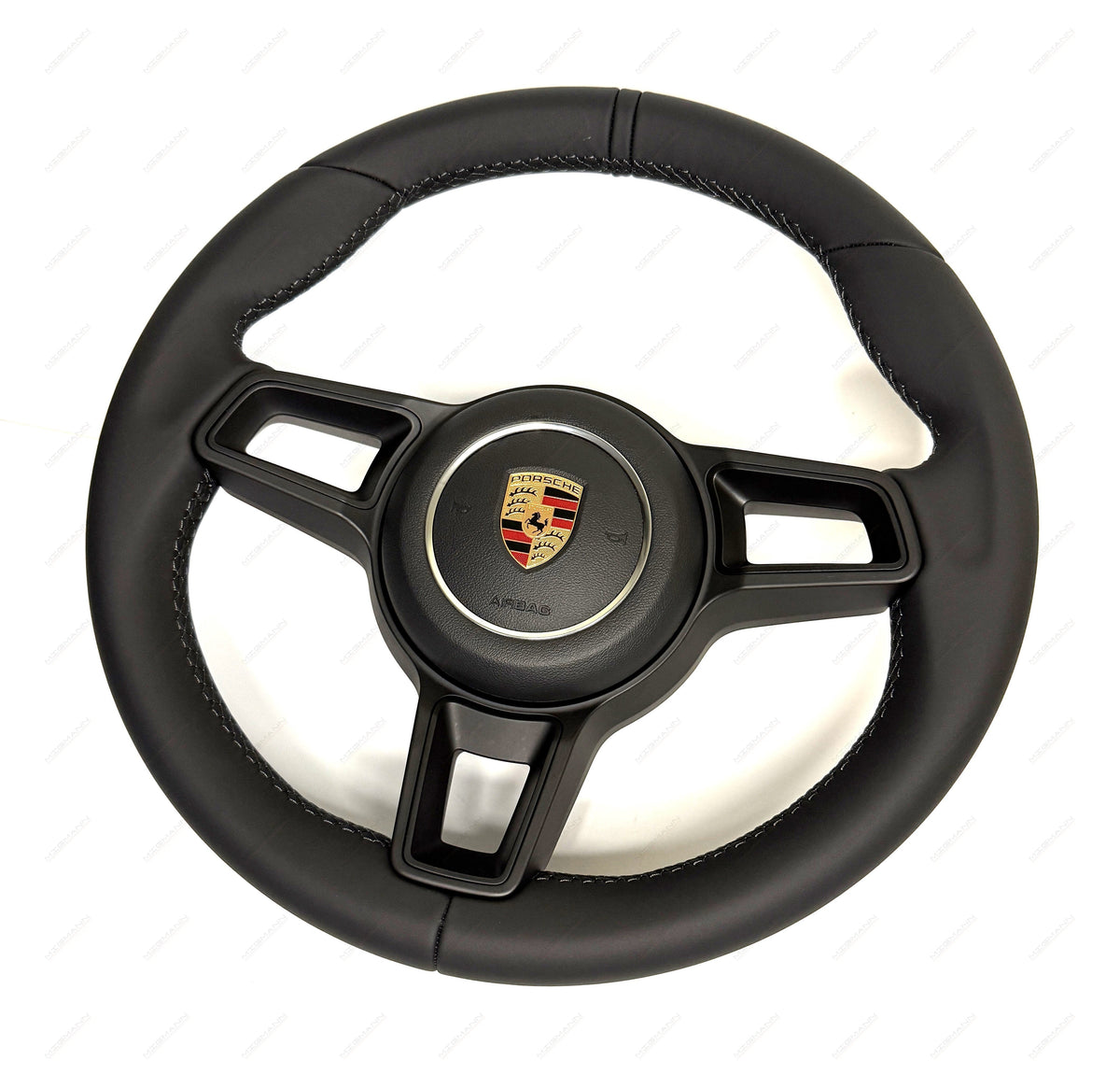 Porsche 911 manual steering wheel with black leather top marker