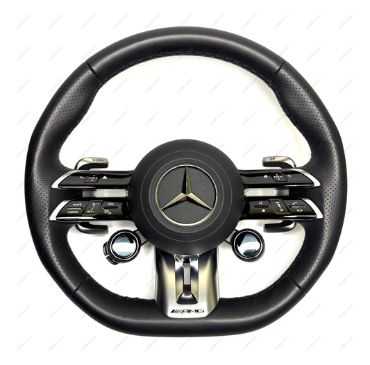 Mercedes-Benz AMG black leather steering wheel A0994601008