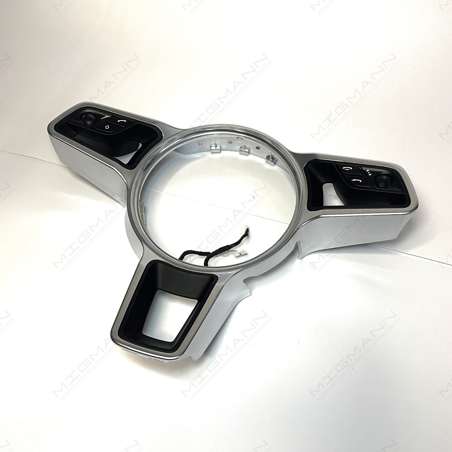 Porsche Steering Wheel Silver Trim + Buttons