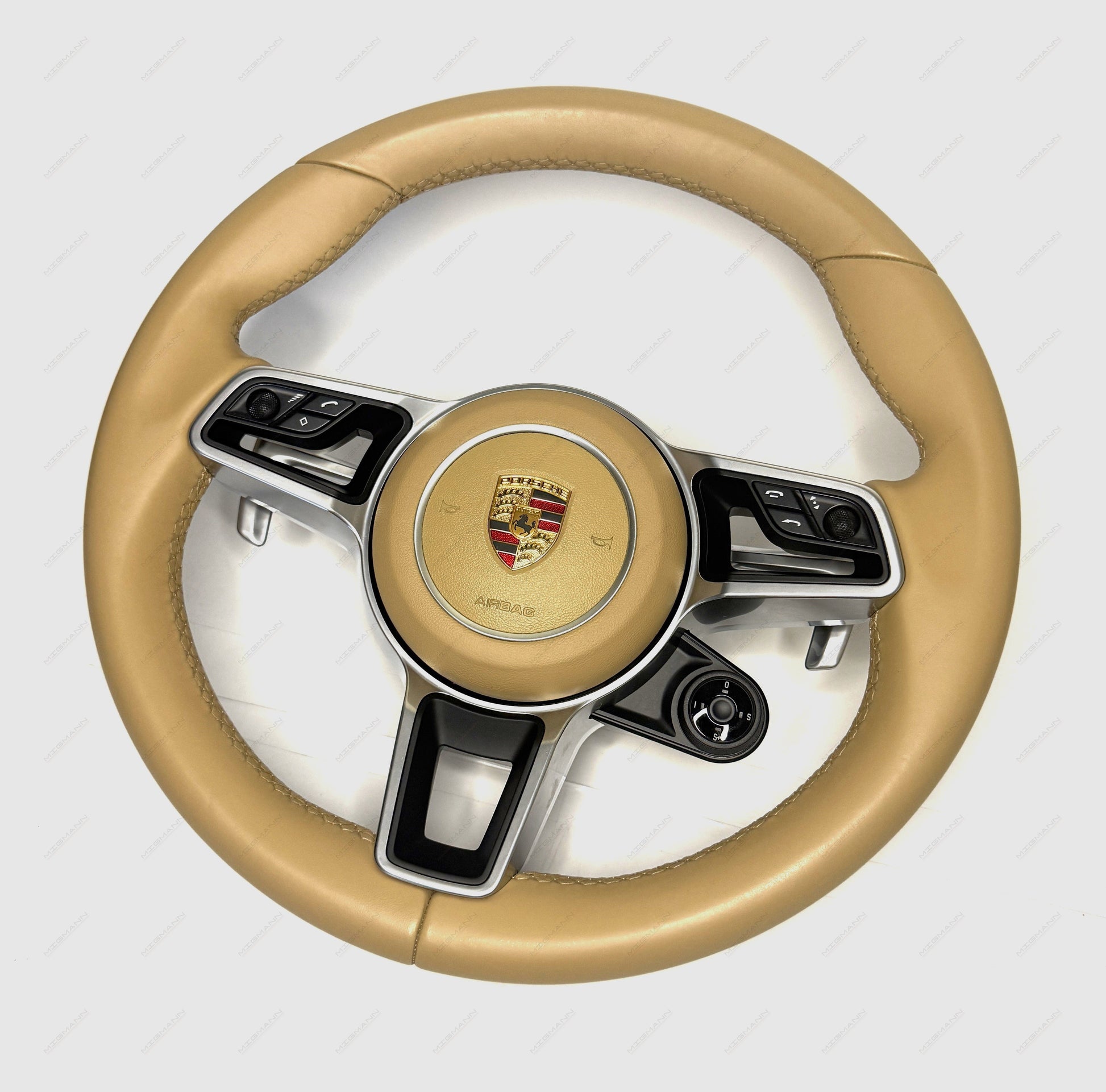 Porsche 95B419091 steering wheel Luxor Beige