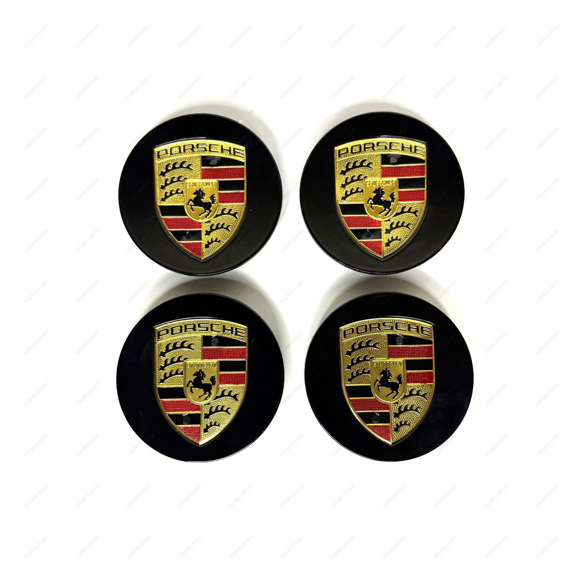 Porsche black wheel center cap 65mm