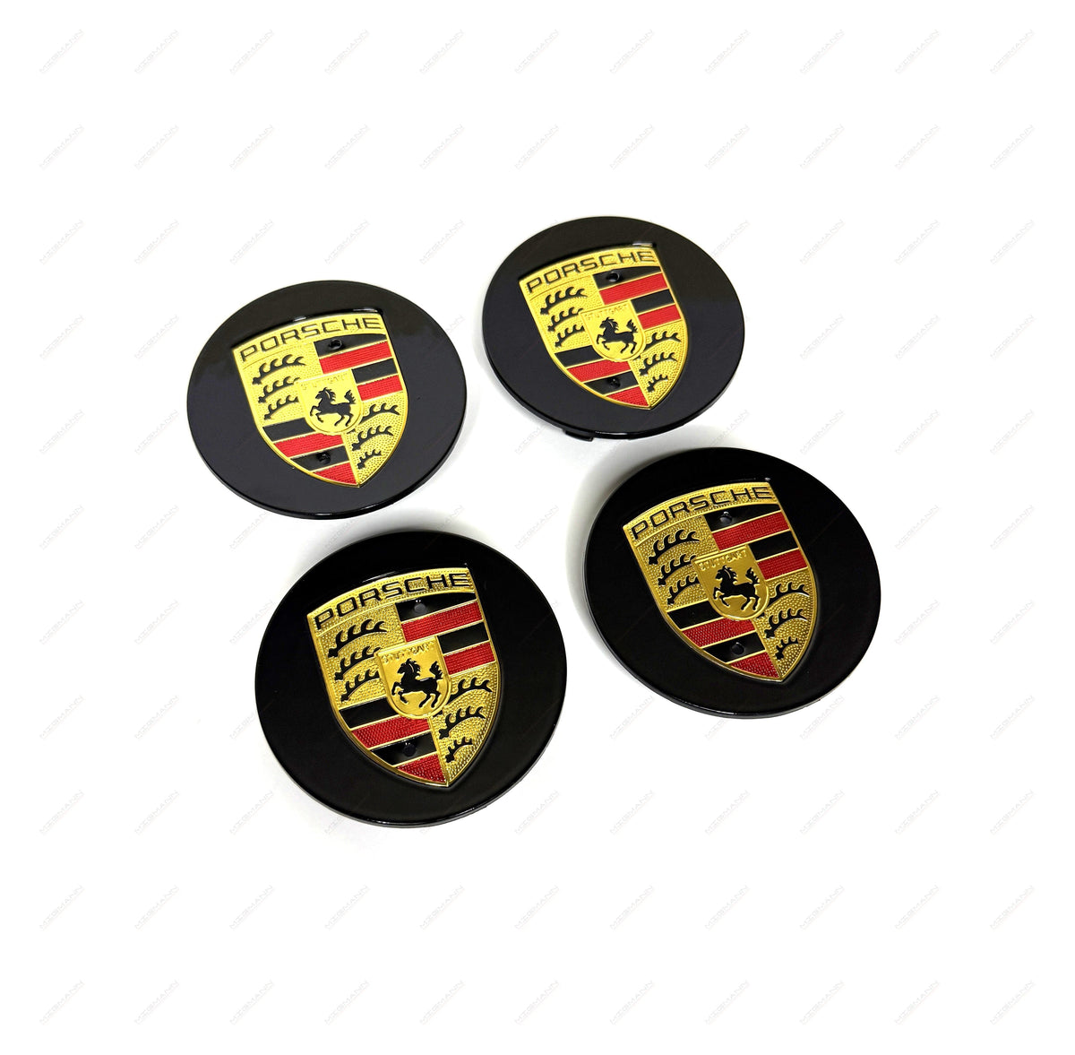 Porsche black wheel center cap 76mm