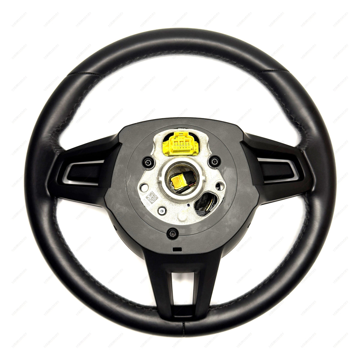 Porsche 9J1419091DAIA6 black leather steering wheel