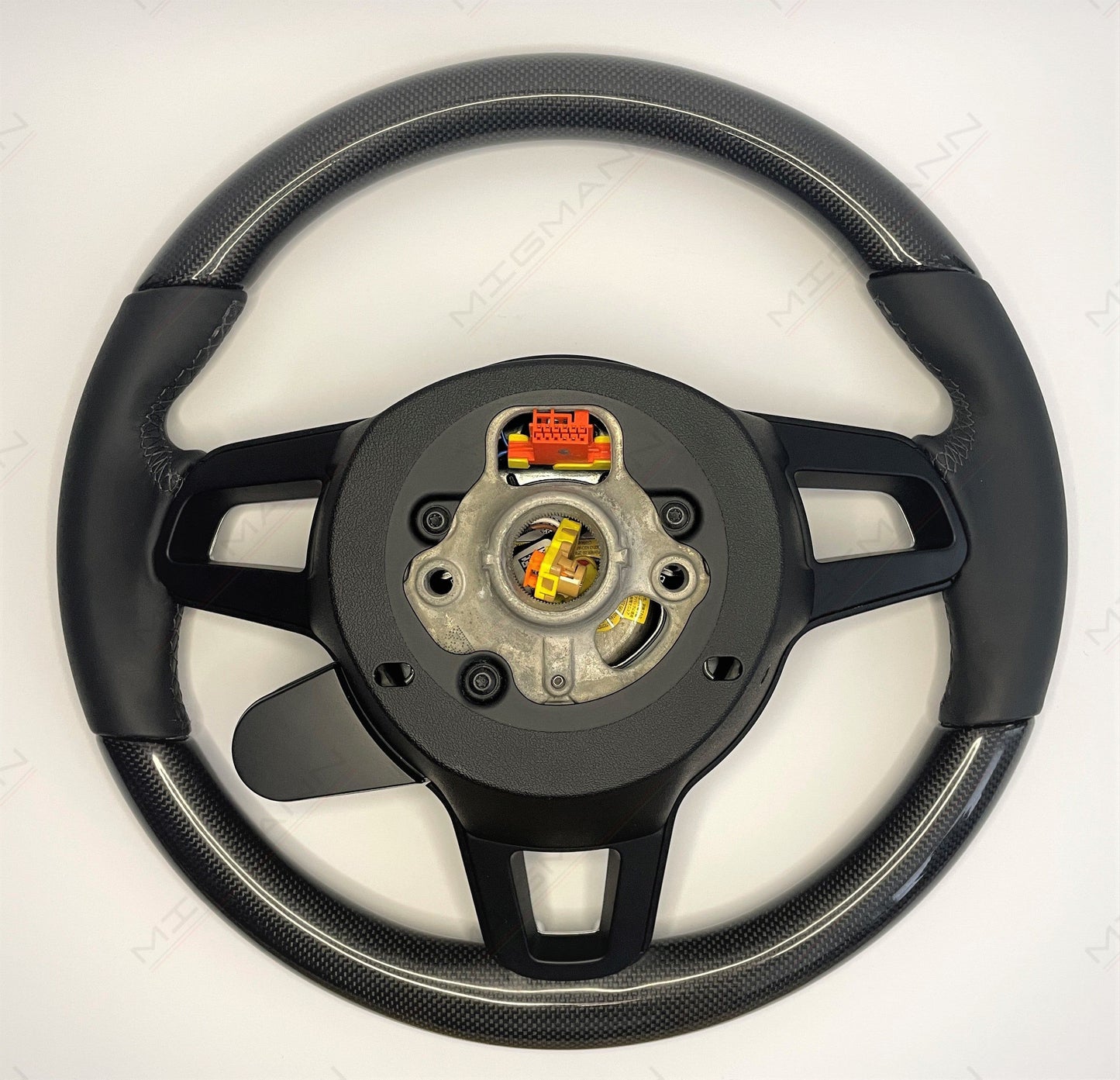 Porsche GT Style Carbon Fiber Steering Wheel With Chrono Controller