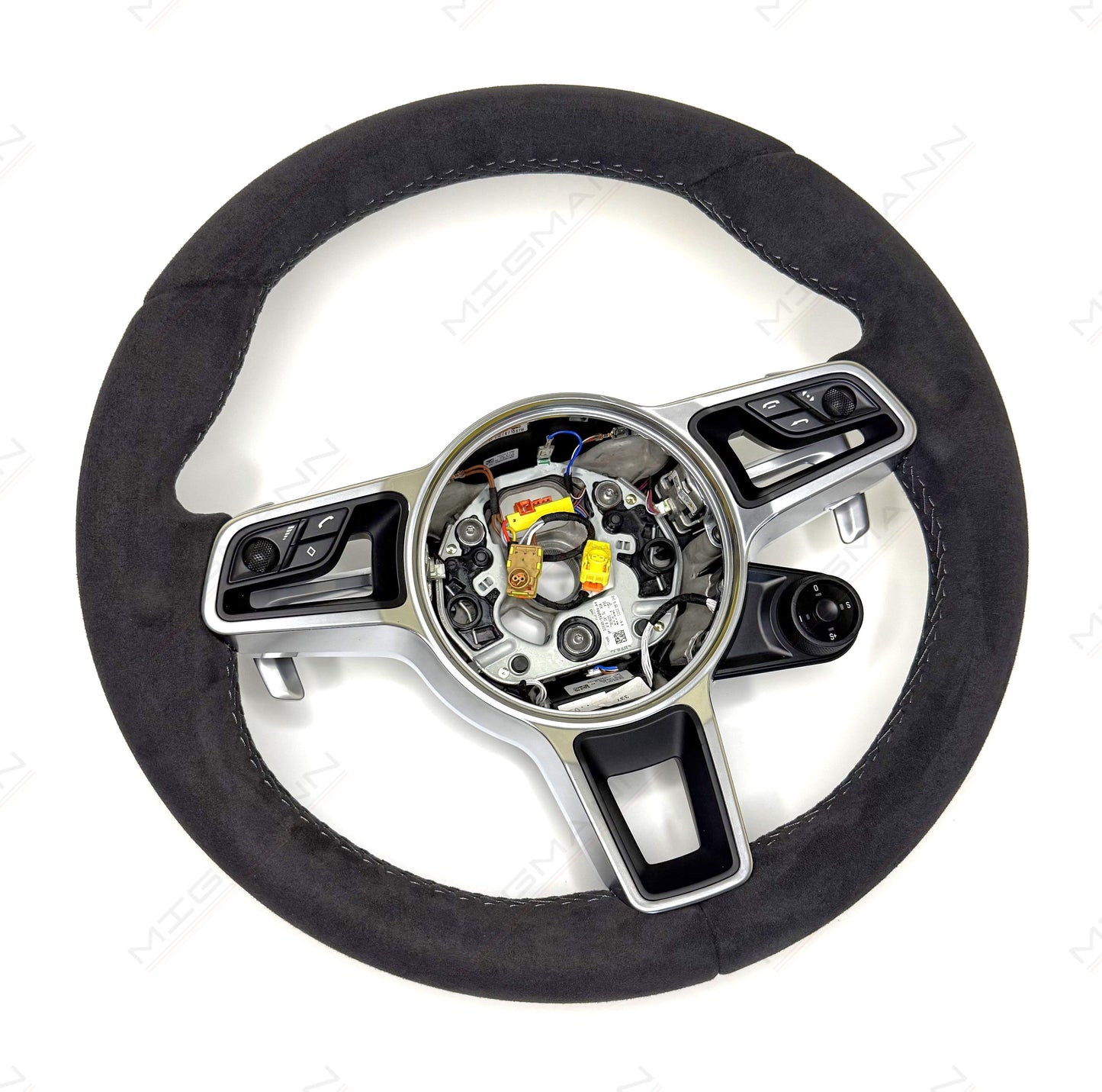 Porsche Alcantara Steering Wheel + Chrono Sport Controller