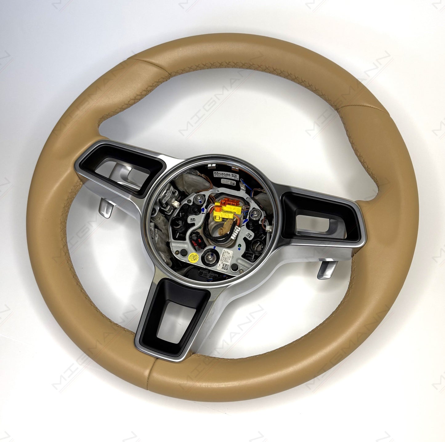 Porsche Luxor Beige Steering Wheel