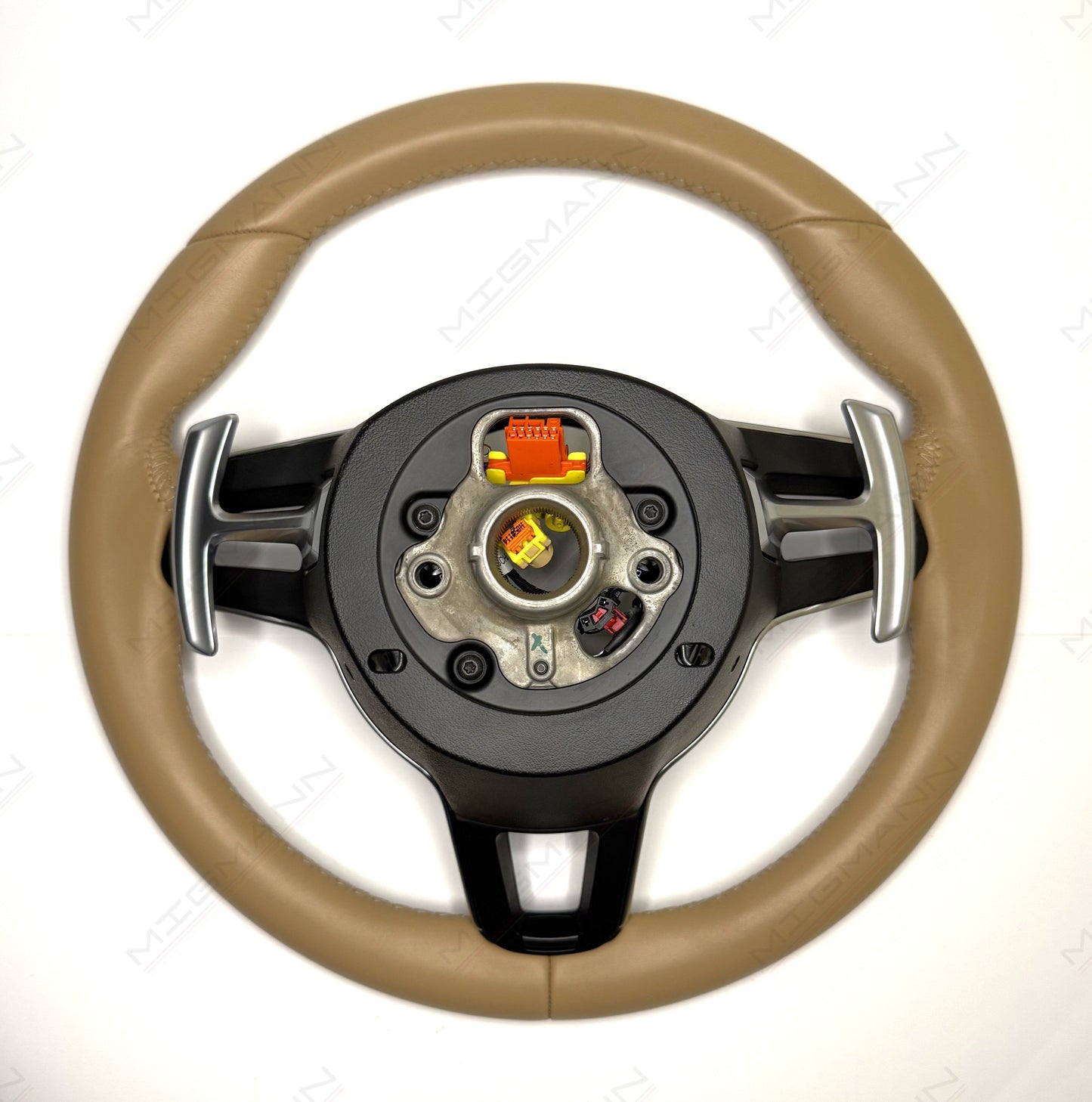 Porsche Luxor Beige Steering Wheel
