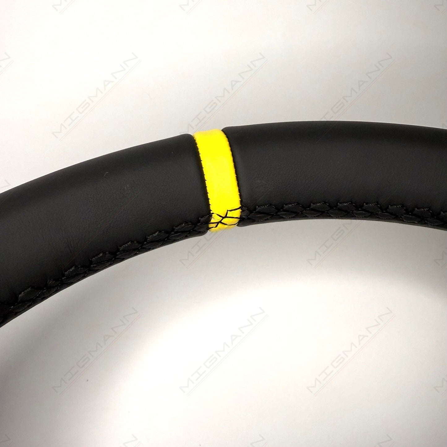 Porsche Steering Wheel with Yellow Marker