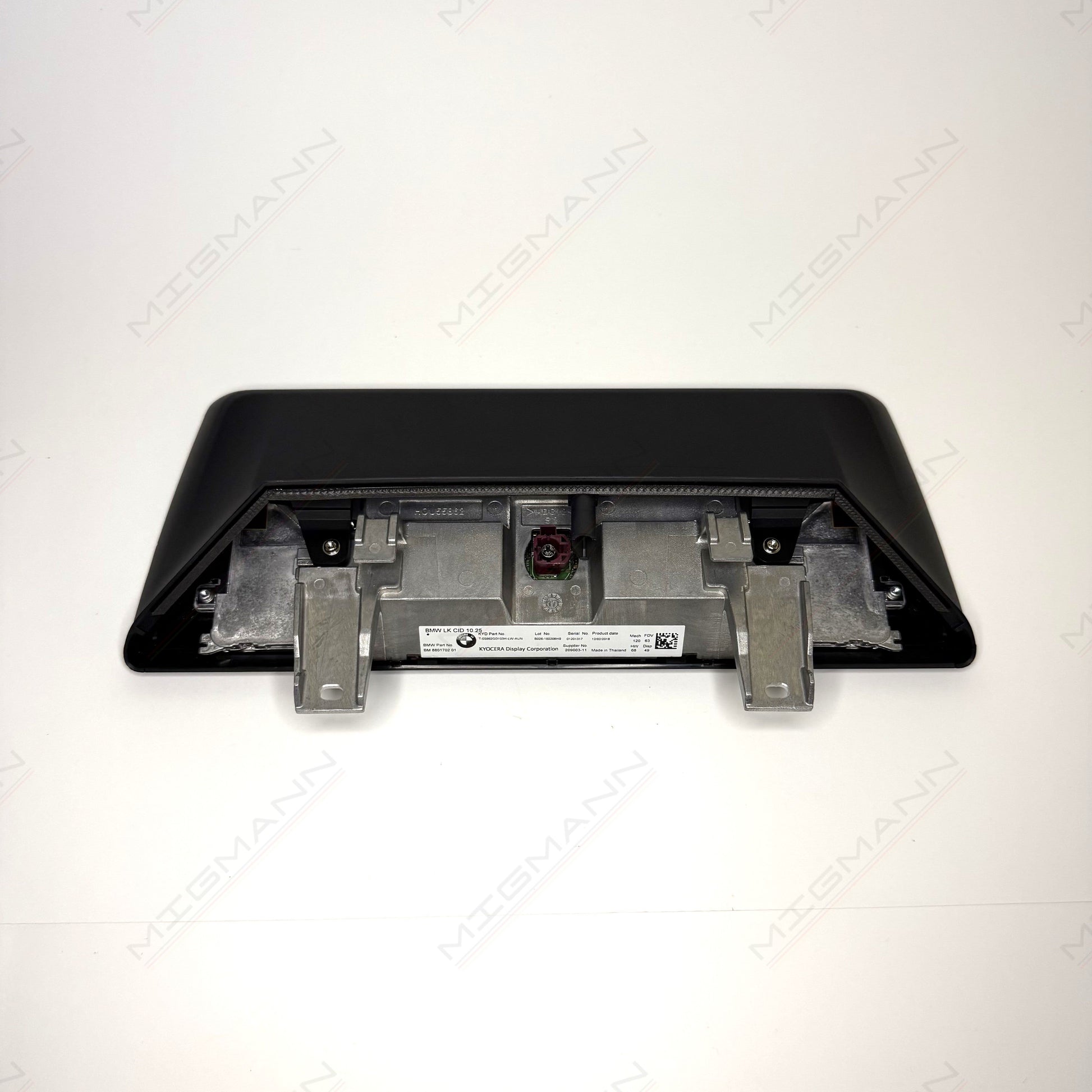 Rear view of BMW G30 iDrive screen 8801702 with connectors