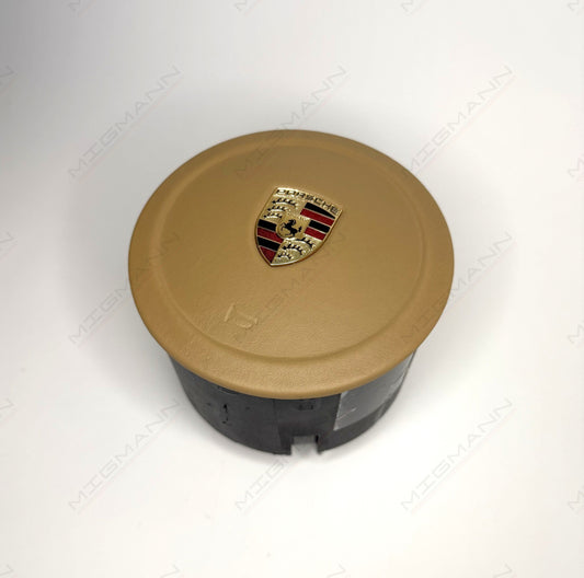 Porsche Luxor Beige Steering Wheel Airbag