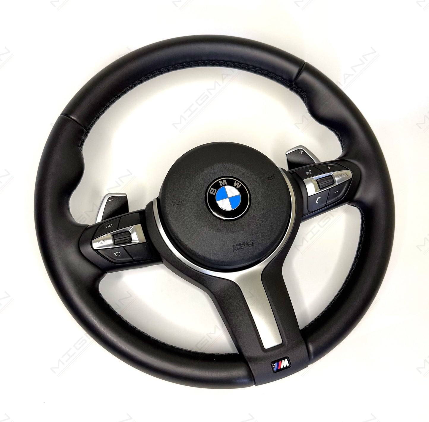 Original BMW sport steering wheel with airbag included