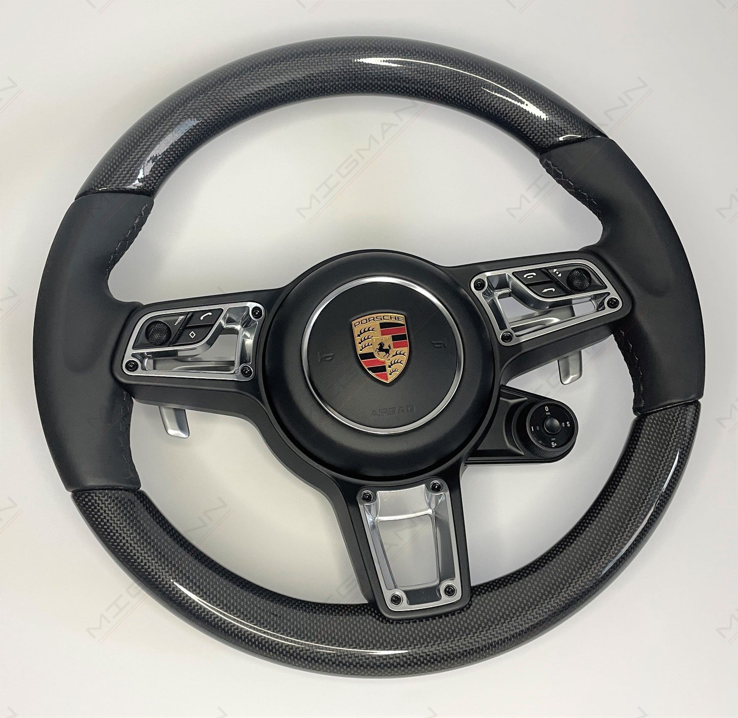 Porsche GT Style Carbon Fiber Steering Wheel