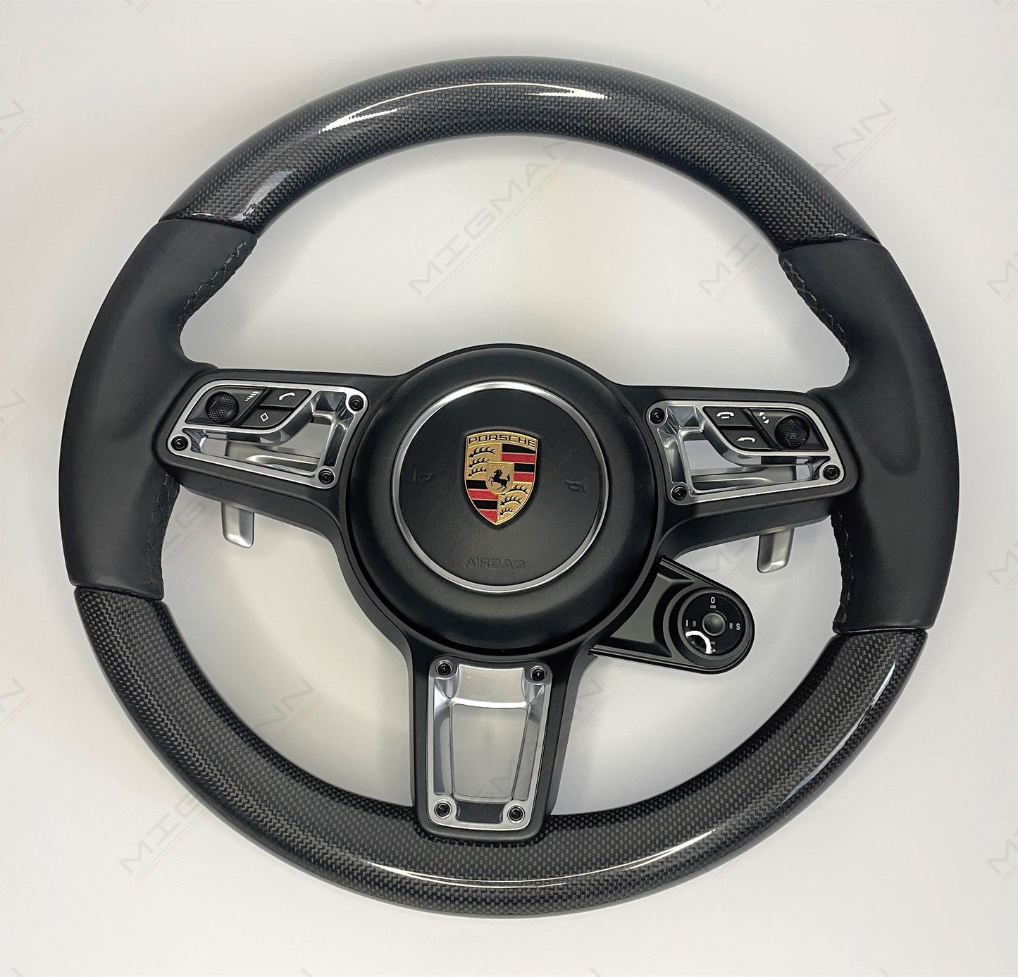 Porsche GT Style Carbon Fiber Steering Wheel