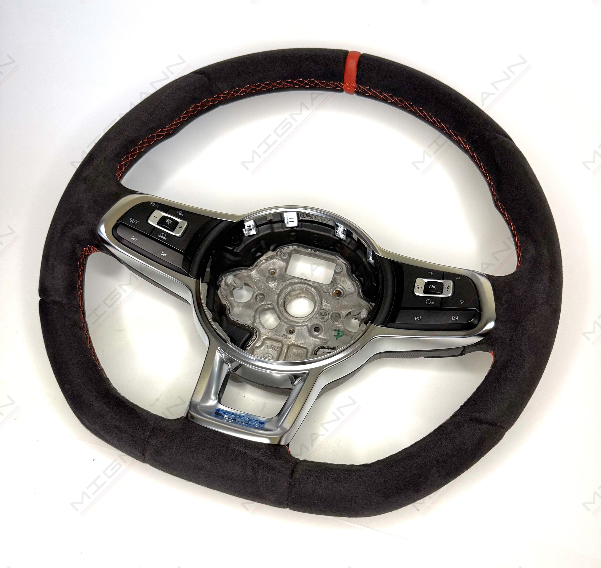Alcantara Volkswagen sport steering wheel – 5G0419091 front view