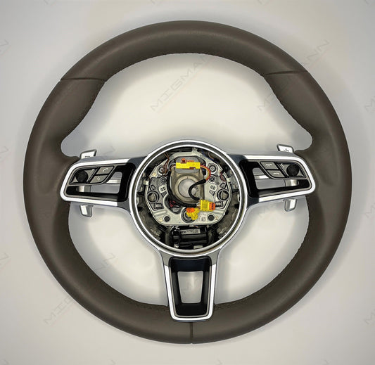 Porsche Saddle Brown Steering Wheel