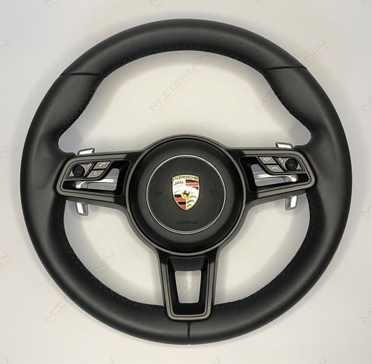 Porsche Steering Wheel with Black Trim