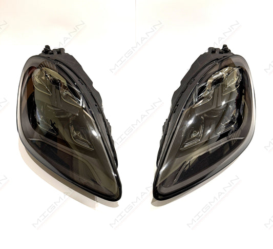 OEM Porsche Cayenne 9Y0 Matrix LED headlight set 2018–2023 UK EU version with ballasts