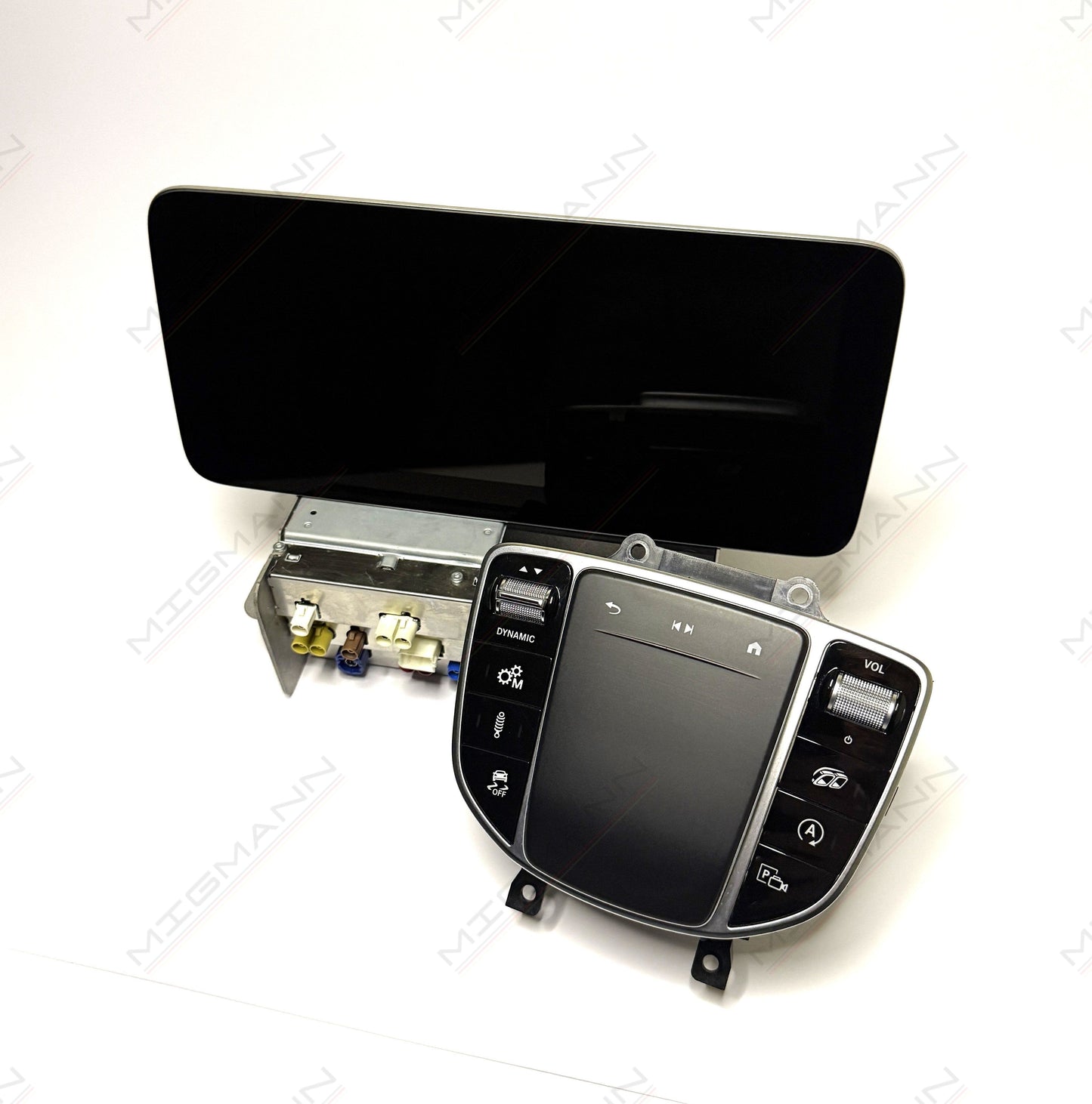 Mercedes-Benz NTG6 multimedia screen A2539003809 and head unit A2539009509 front view