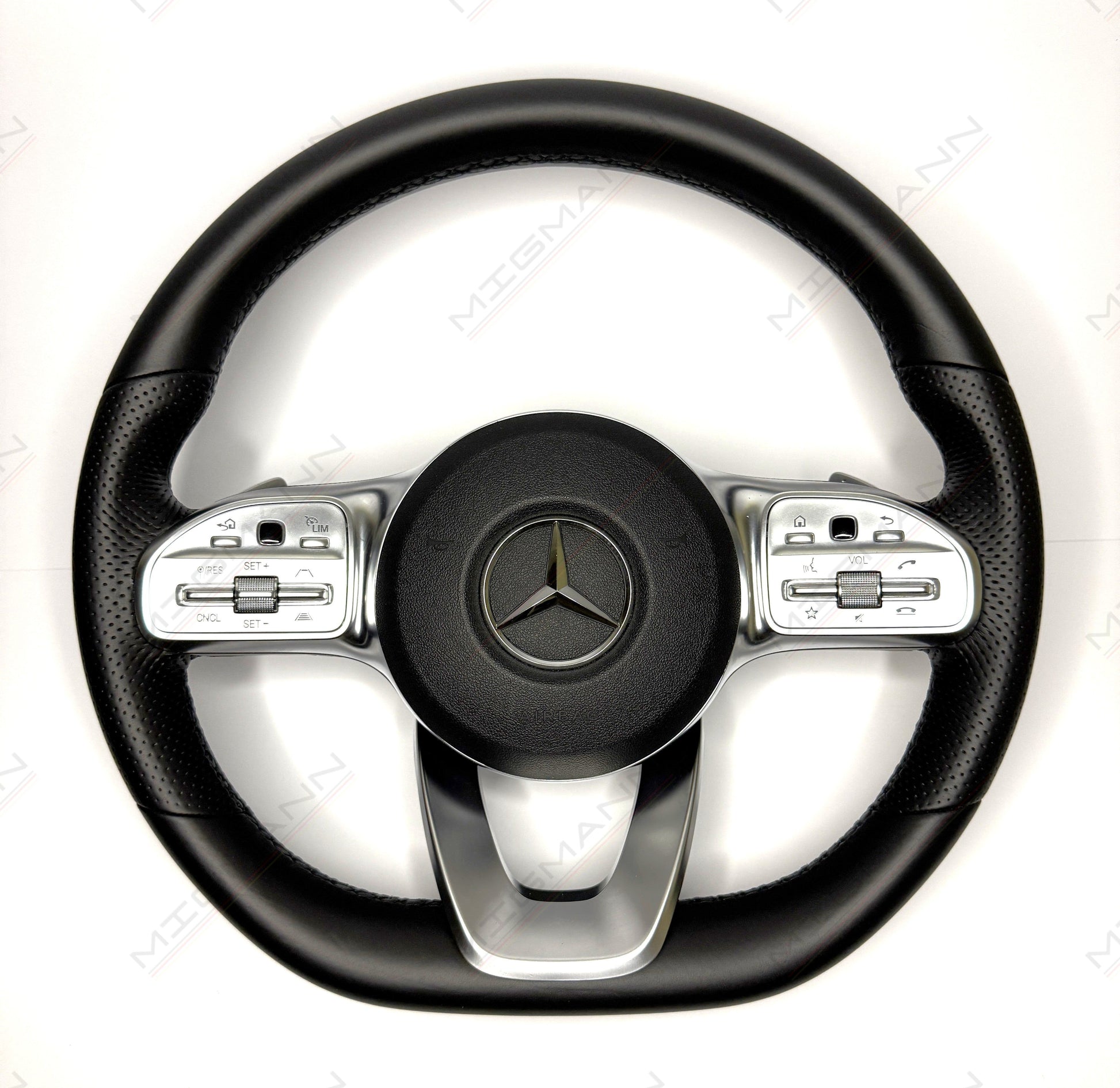 OEM Mercedes-Benz leather steering wheel A0004608402 with airbag used good condition