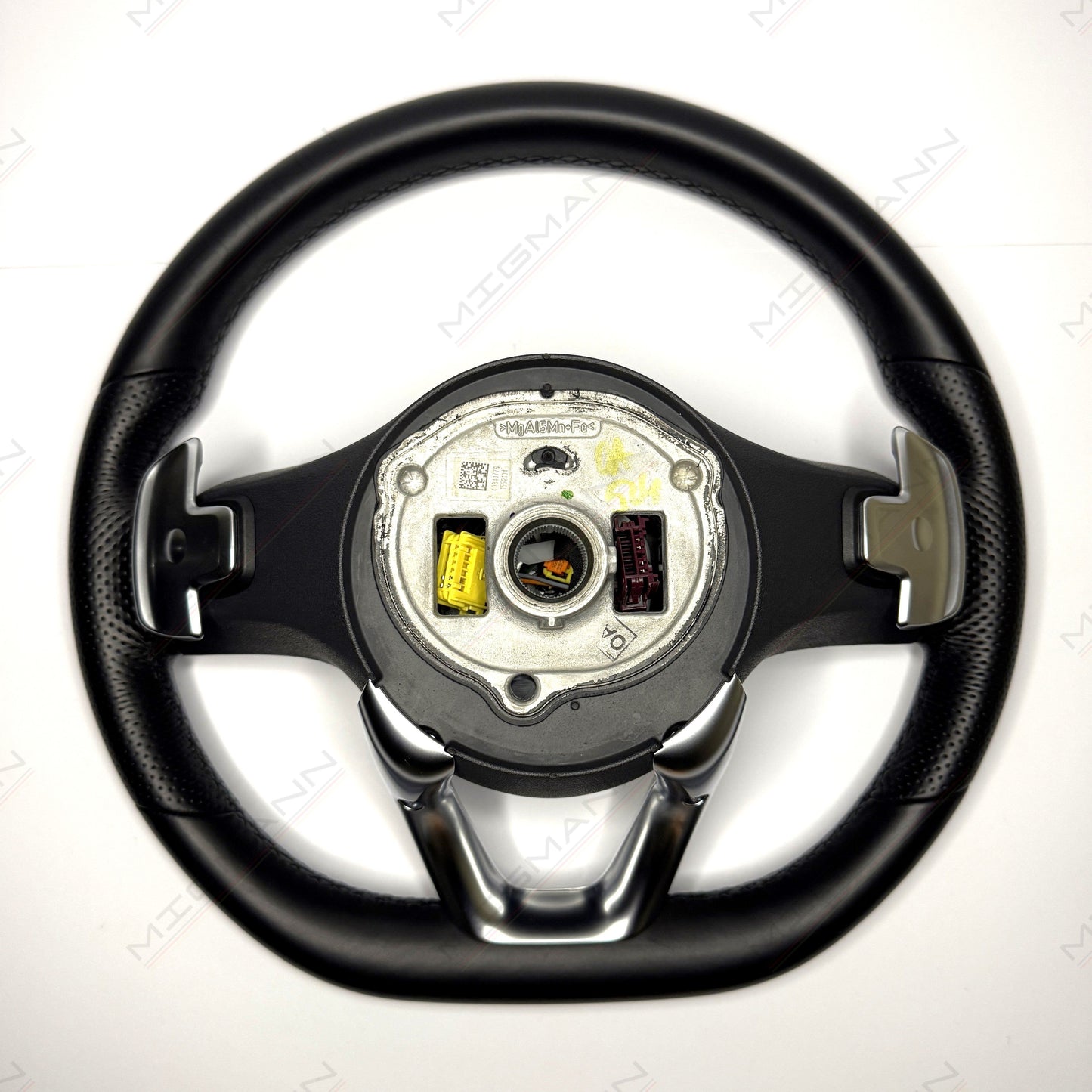 Rear mounting view of Mercedes-Benz steering wheel A0004608402 with airbag