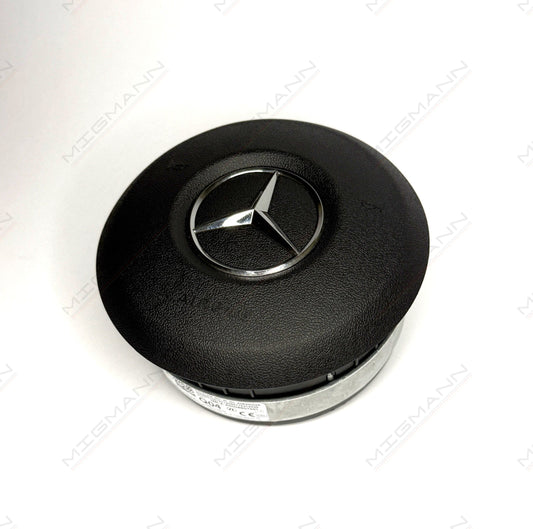 OEM Mercedes-Benz steering wheel airbag A0008607501 black front view